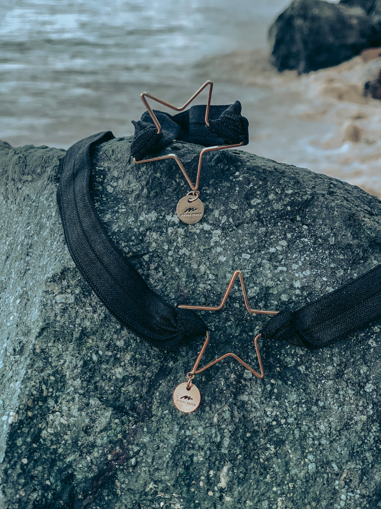 Star Choker & Bracelet Set - Black